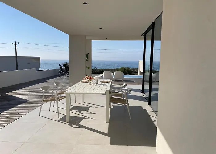 Exclusive House With Full Sea View, Luxury And Comfort By The Sea וילה Murtinheira